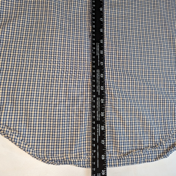 Vintage Polo Jeans Co Ralph Lauren Shirt Men L Short Sleeve Plaid Button Up - Picture 6 of 7